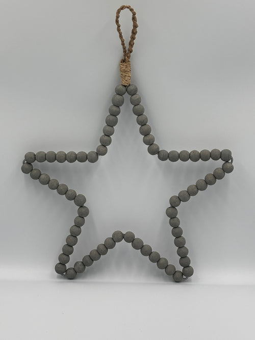 Boho Beaded Star Wall Hanger
