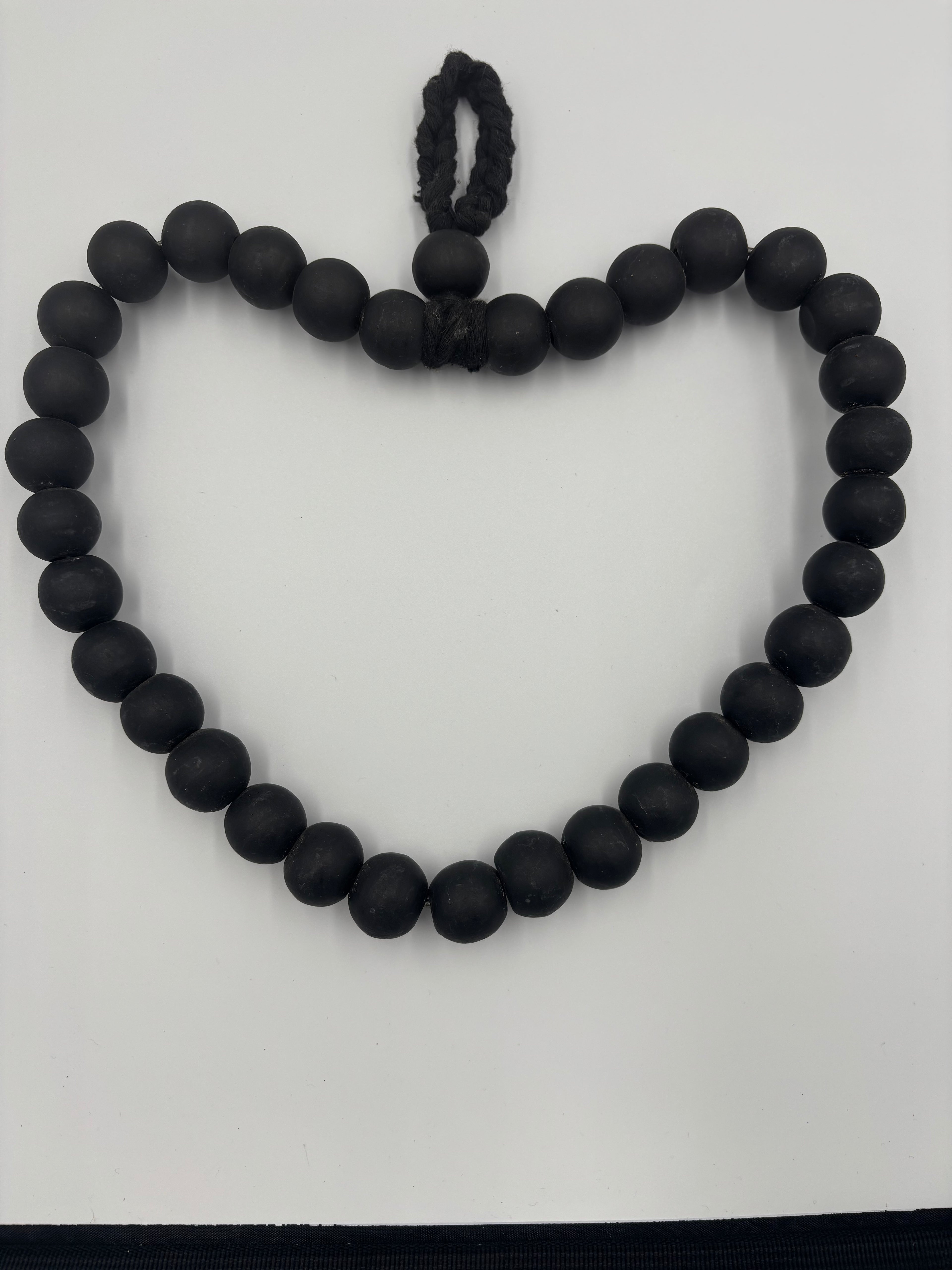 Boho Beaded Heart Wall Hanger