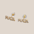 Dainty "F##K" Earring
