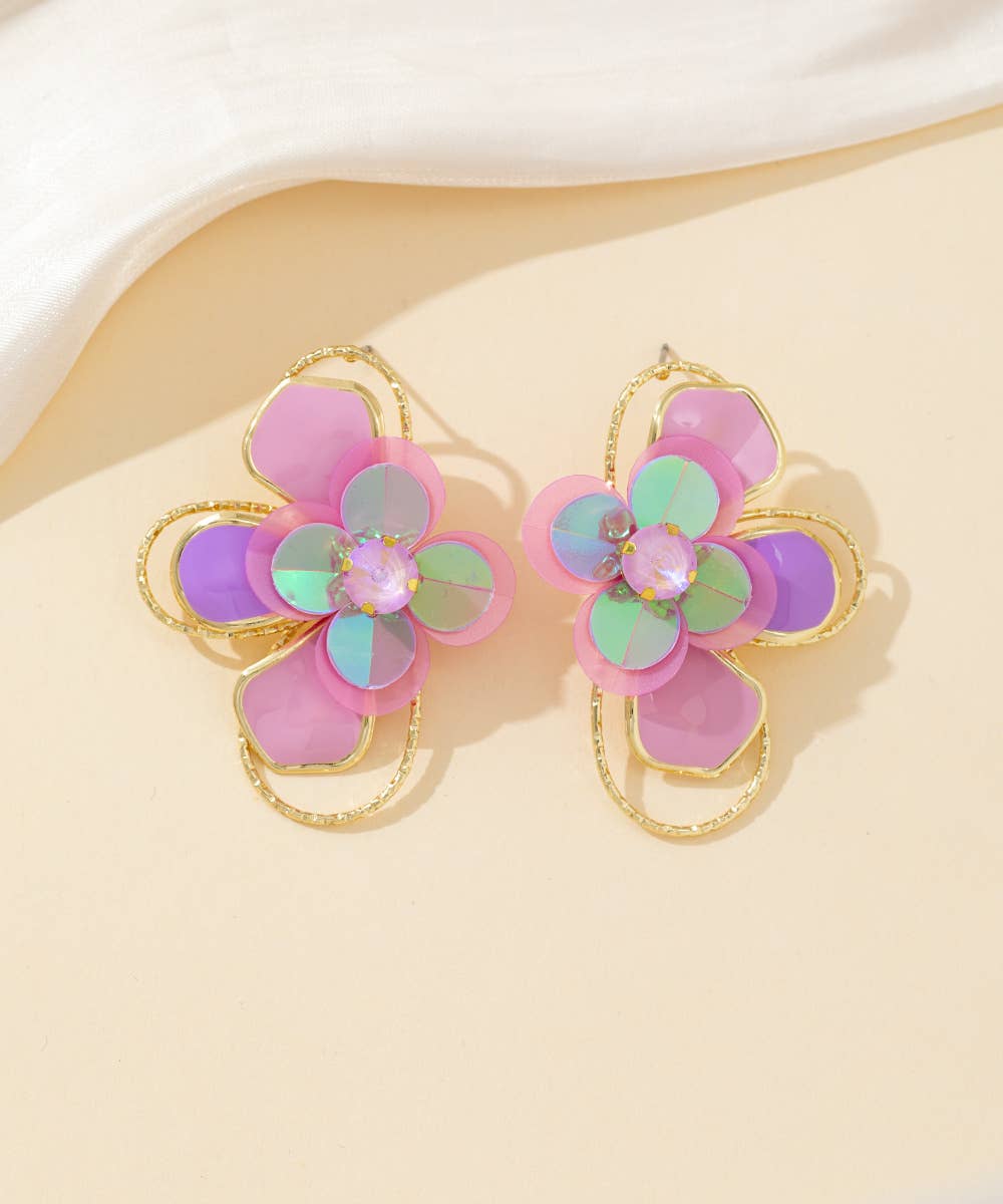 Bloom Petal Statement Earrings