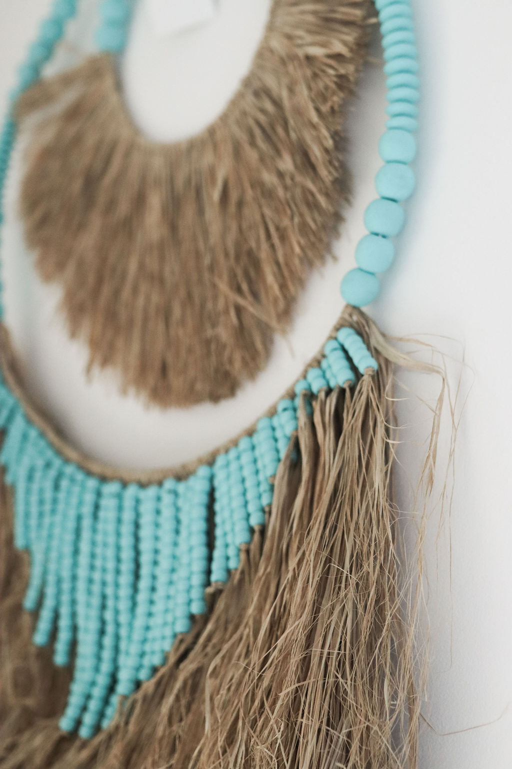 Coastal Luxe Raffia Wall Hanger