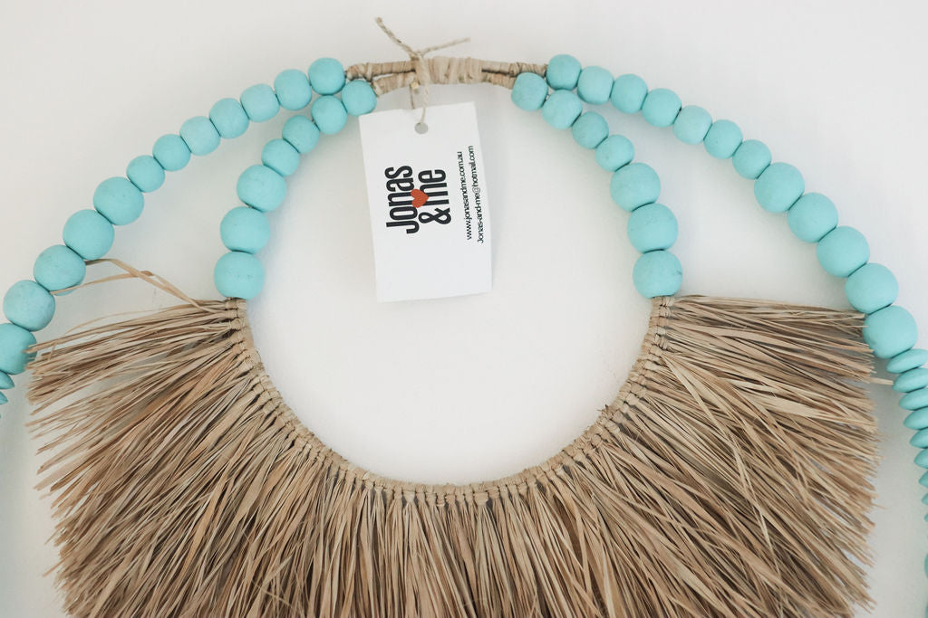 Coastal Luxe Raffia Wall Hanger