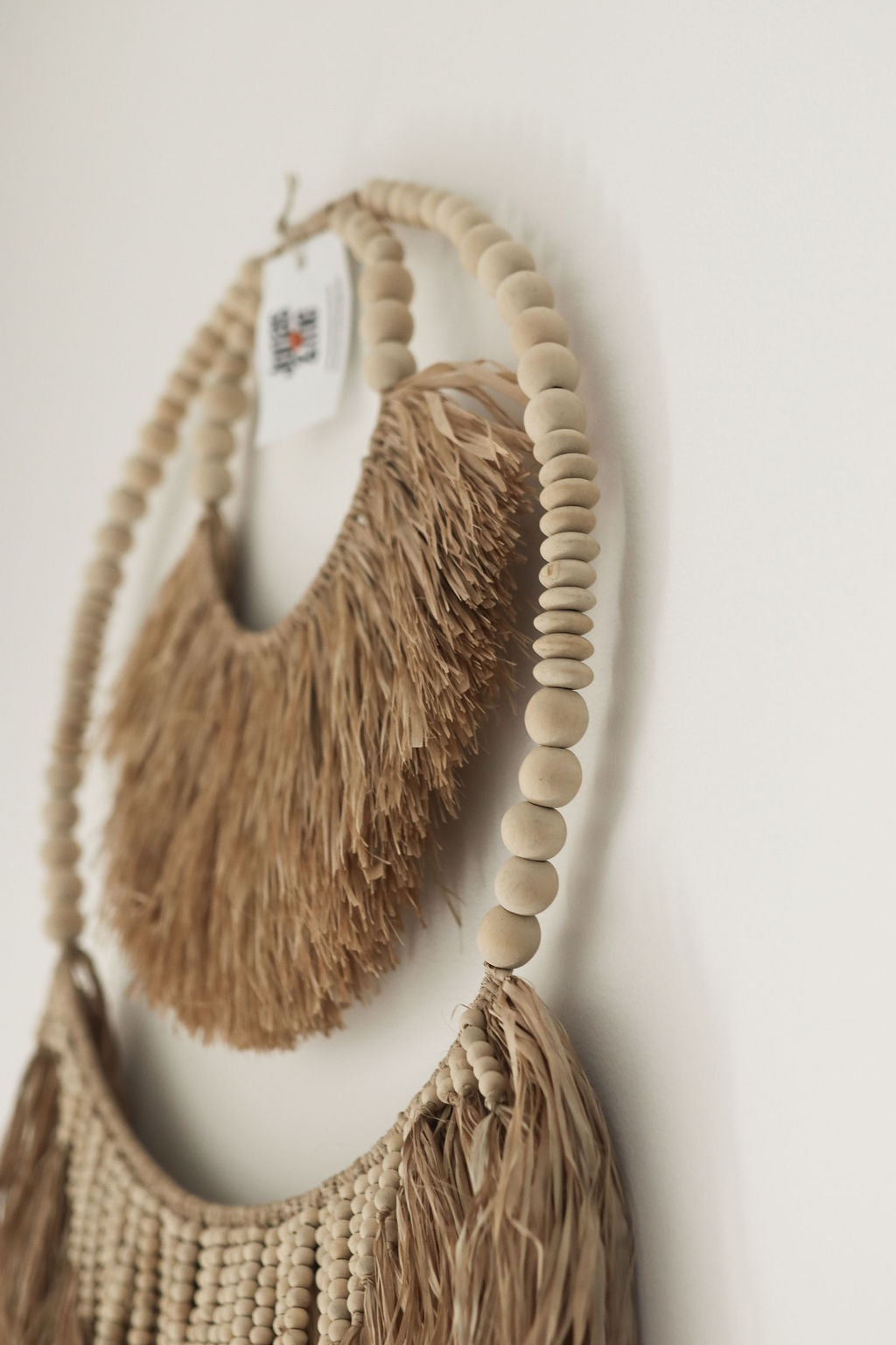 Coastal Luxe Raffia Wall Hanger
