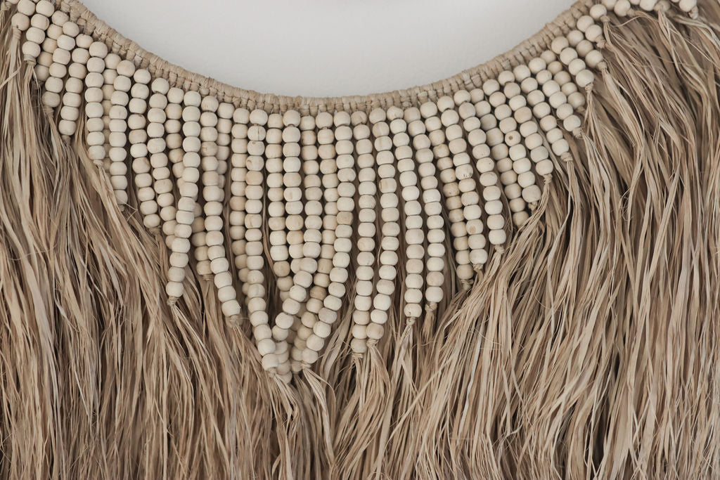Coastal Luxe Raffia Wall Hanger