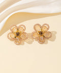 Rhinestone Flower & Braid